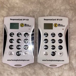 Two Turning Technologies ResponseCard RF‎ LCD
